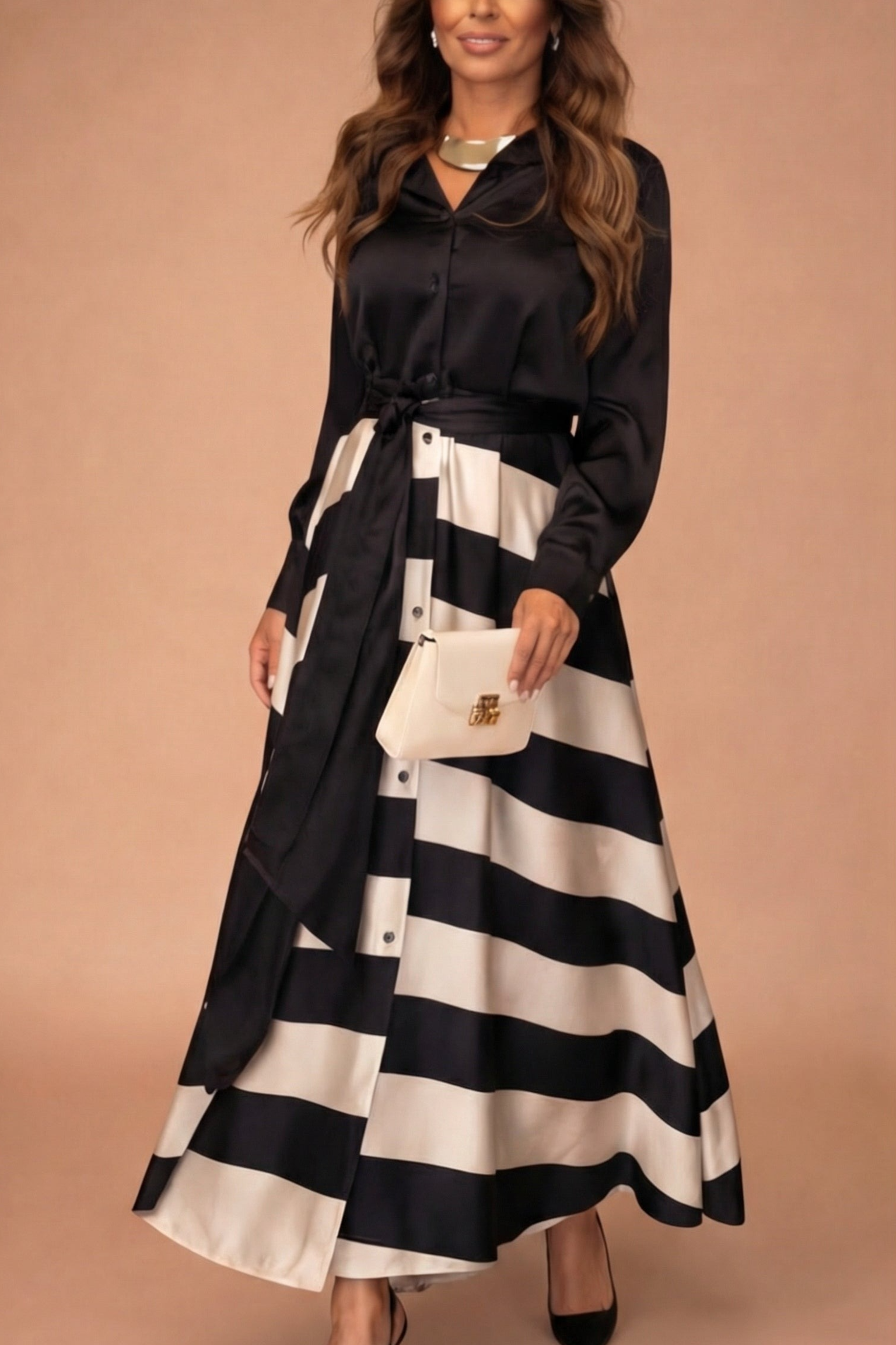Mila™ | Striped Maxi Dress